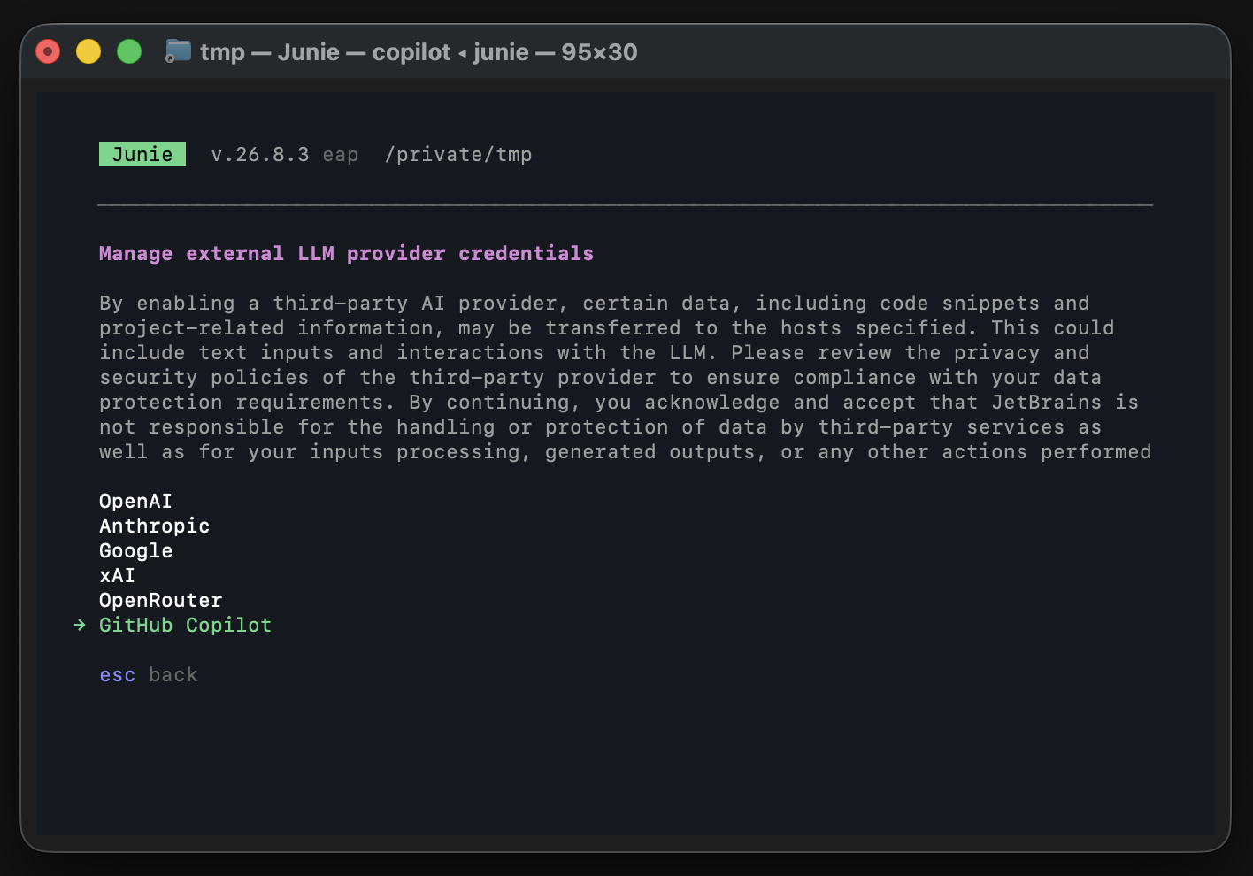 Select Manage your API keys