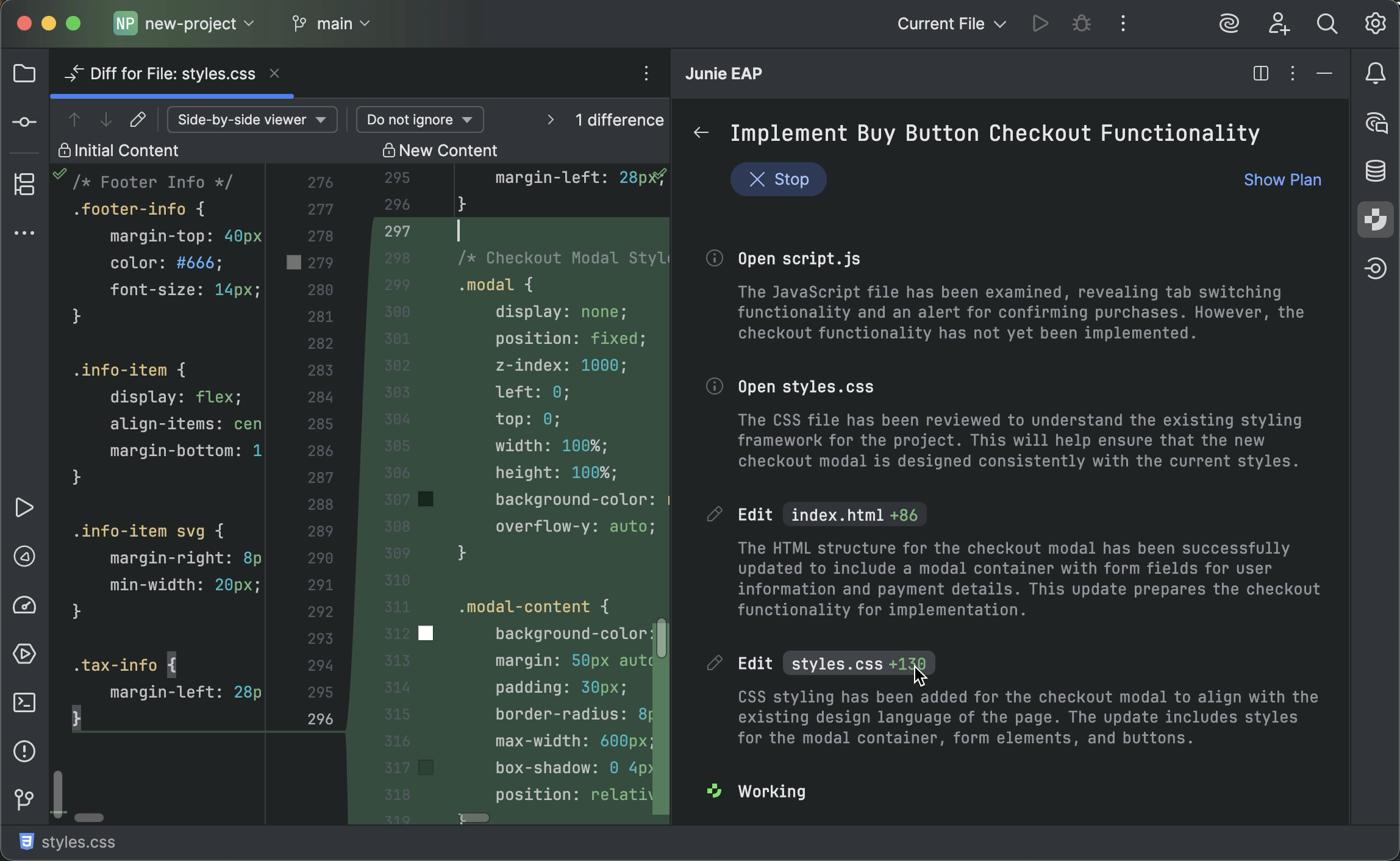Junie Ide Plugin Junie Documentation